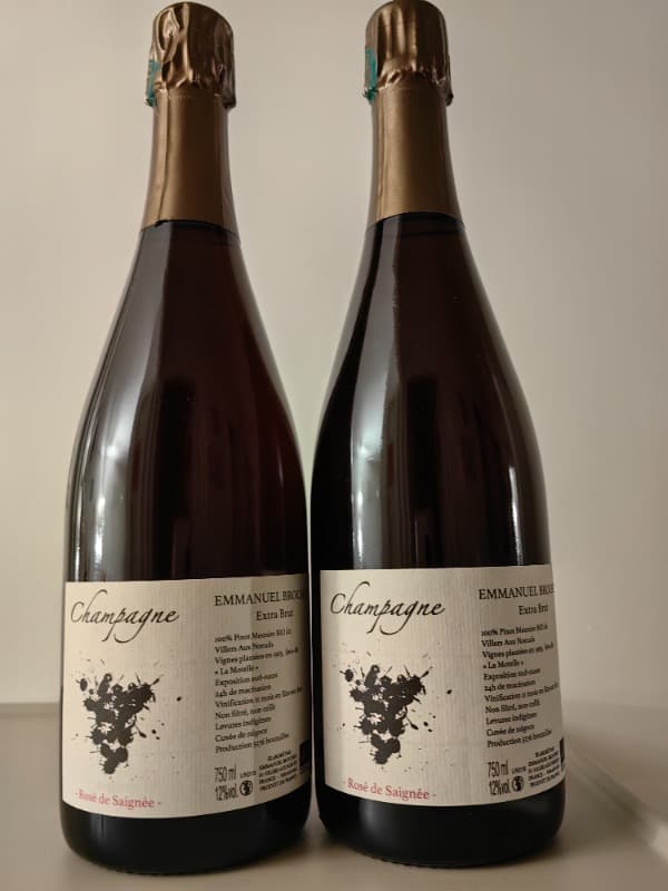 2 x Rosé de Saignée Extra Brut, Emmanuel Brochet, Champagne, 2018