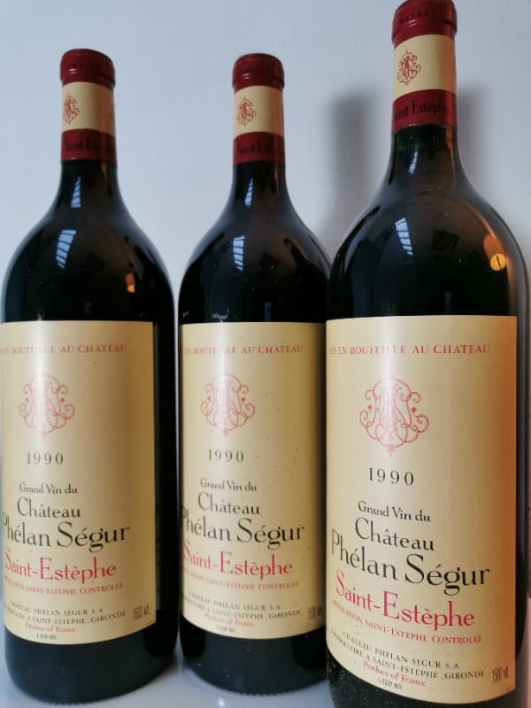 5 x Grand Vin du Château Phélan Ségur, Saint-Estèphe, 1990 (Magnum)