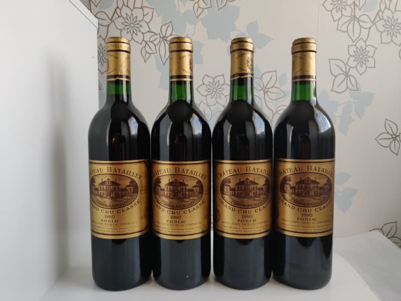 4 x Château Batailley, Pauillac, 1990