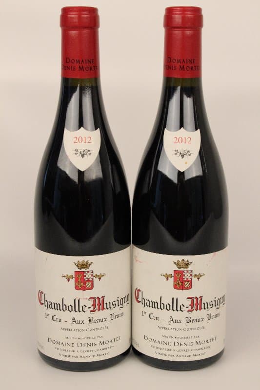 2 x Chambolle-Musigny, 1er Cru Aux Beaux Bruns, Domaine Denis Mortet, 2012