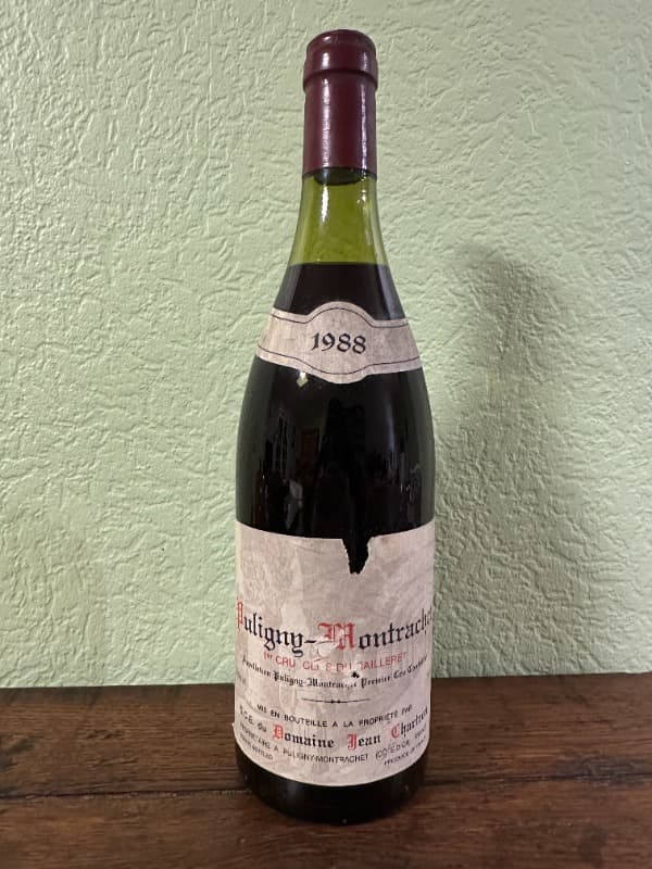 Puligny-Montrachet, 1er Cru Clos du Cailleret, Domaine Jean Chartron, 1988
