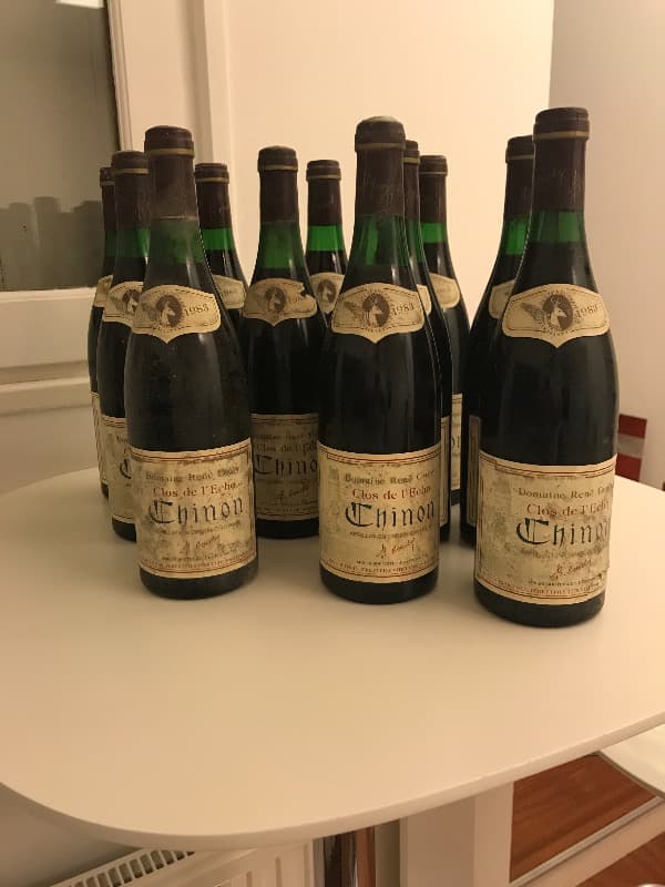 12 x Clos de l’Echo, Chinon, Couly Dutheil, 1983