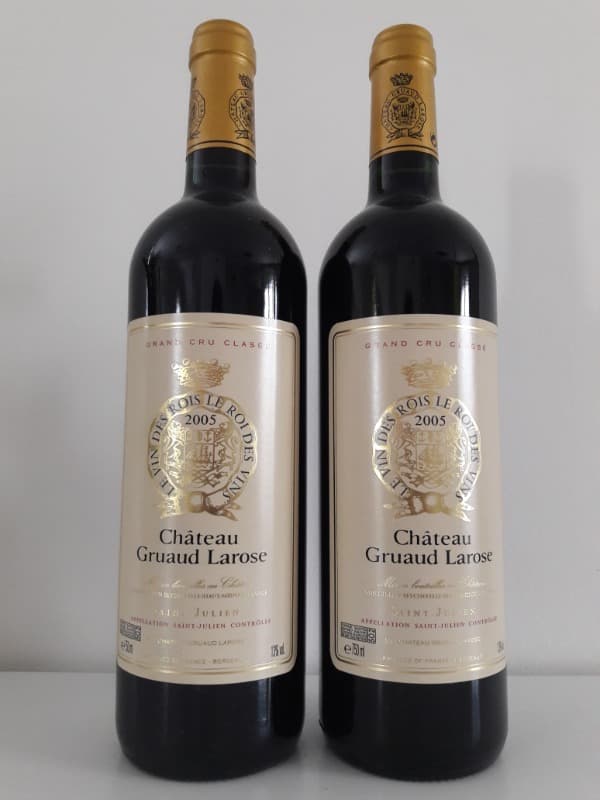 2 x CHÂTEAU GRUAUD-LAROSE, Saint-Julien, 2005