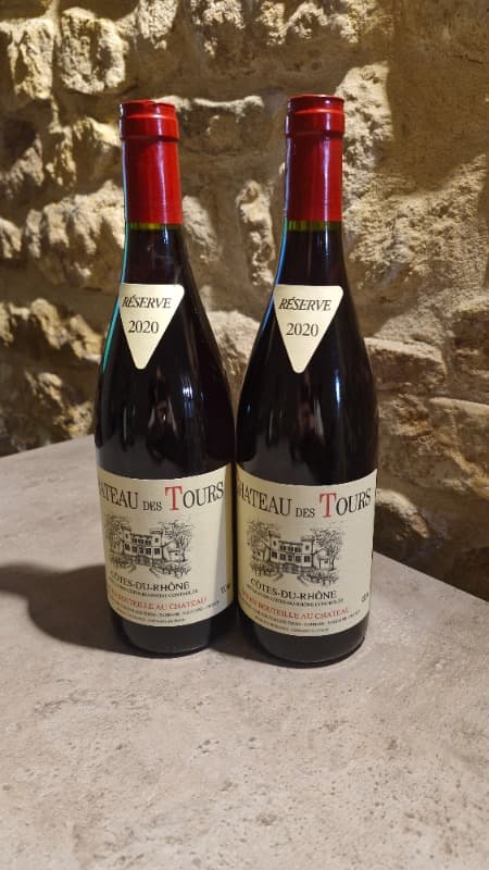2 x Côtes-du-Rhône, Château des Tours, 2020
