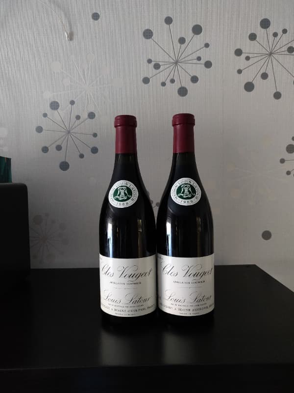 2 x Clos de Vougeot, Louis Latour, 1988
