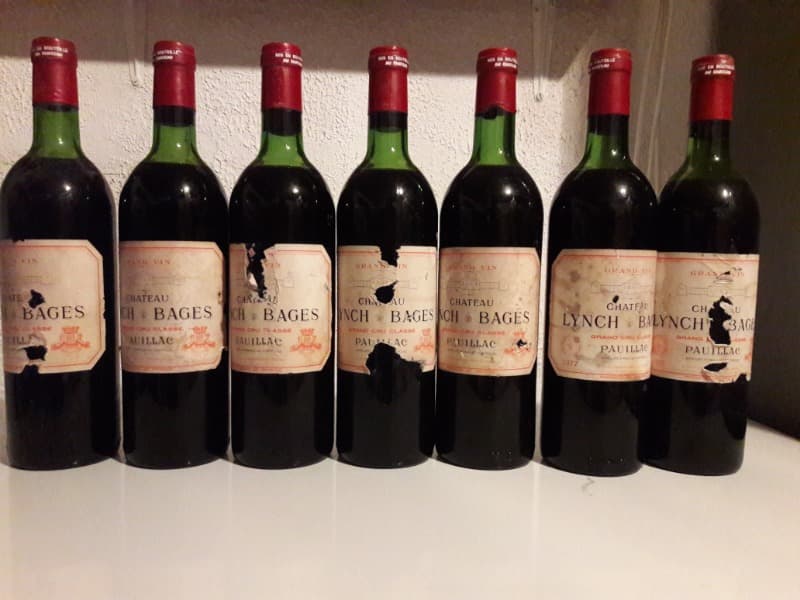 7 x Château LYNCH BAGES, Pauillac, 1977