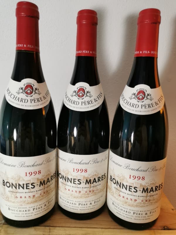 3 x Bonnes-Mares, Grand Cru, Domaine Bouchard P&F, 1998