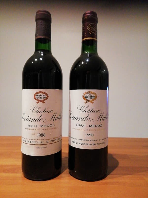 2 x SOCIANDO-MALLET 1986/1990, Haut-Médoc