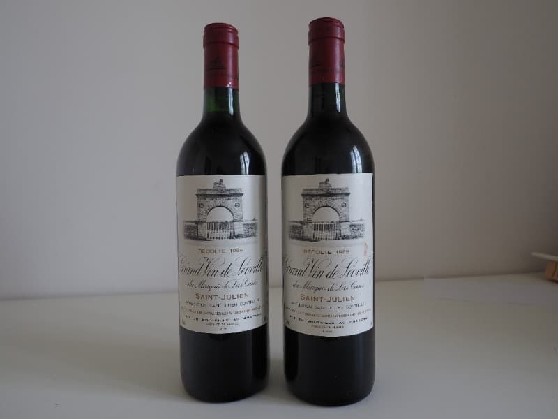 2 x Grand Vin de Léoville du Marquis de las Cases, Saint-Julien, 1989