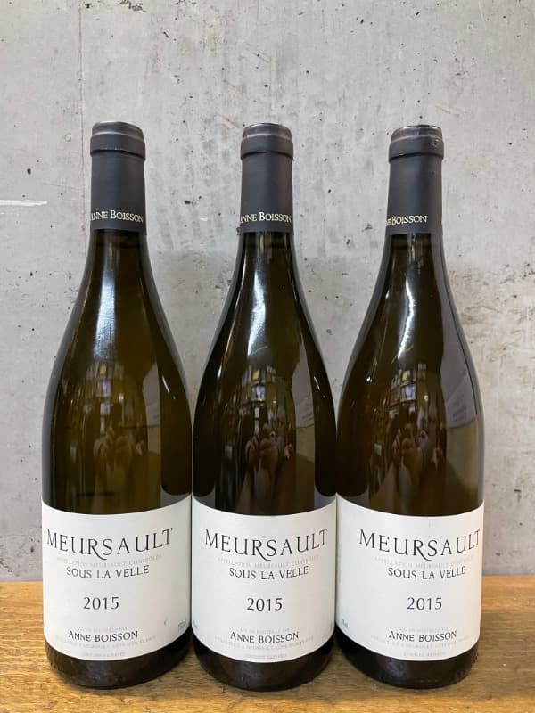 3 x Meursault, Sous la Velle, Anne BOISSON, 2015