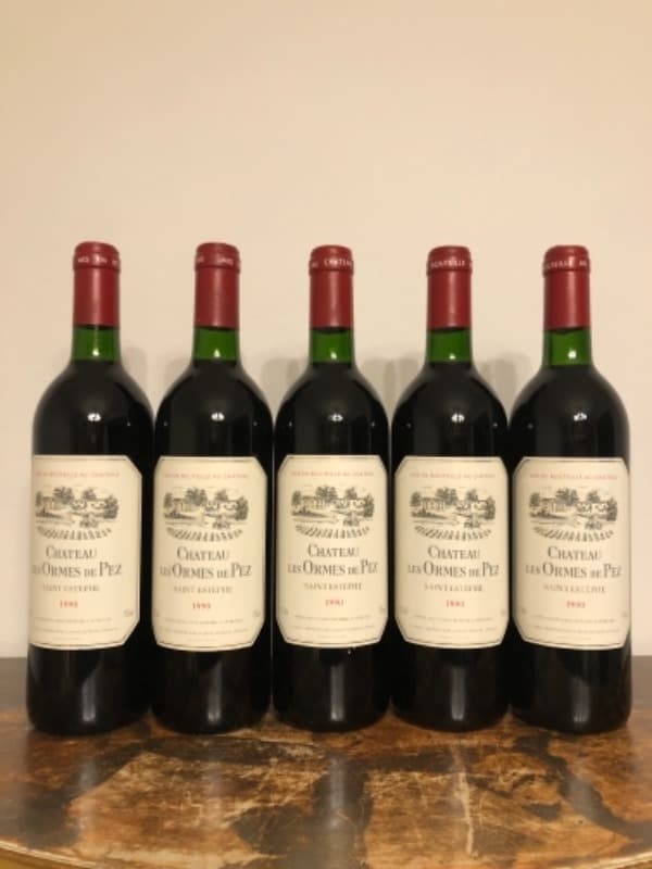 5 x Château Les Ormes de Pez, Saint-Estèphe, 1990