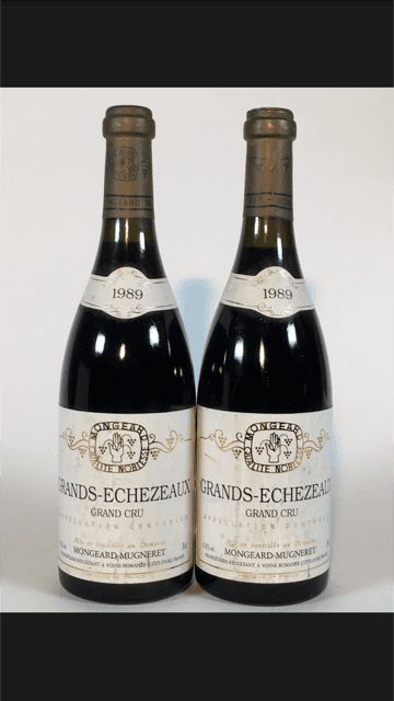 2 x Grands-Echézeaux, Mongeard Mugneret, 1989