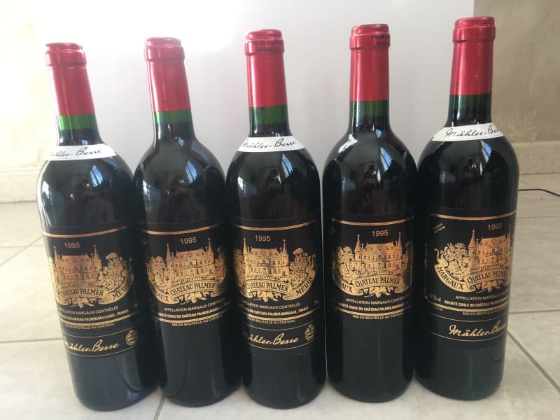 5 x Château Palmer, Margaux, 1995