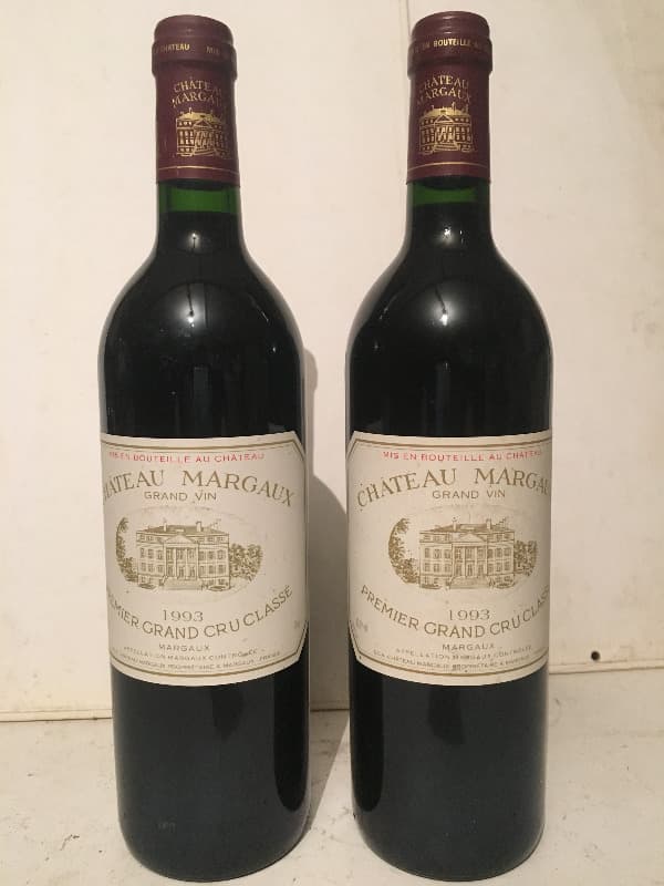 2 x Château Margaux, Margaux, 1993