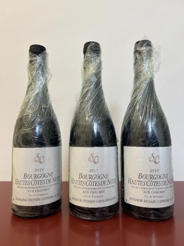 3 x Hautes-Côtes-de-Nuits, " Aux Chaumes", Sylvain Cathiard et Fils, 2019