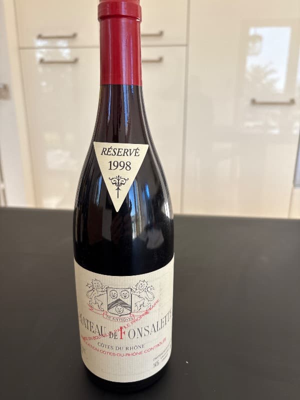 Côtes-du-Rhône, Château de Fonsalette, 1998