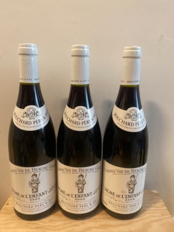 3 x Beaune, Grèves, Domaine Bouchard Père et Fils, 2005