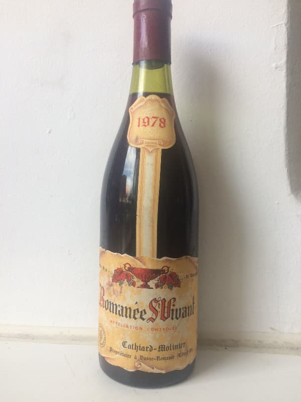 Romanée-Saint-Vivant, Domaine Cathiard-Molinier, 1978