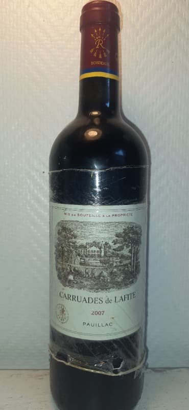 Carruades, château Lafite Rothschild, Pauillac, 2007