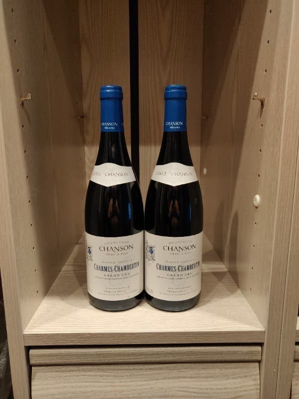 2 x Charmes-Chambertin, Chanson Grand Cru, 2003