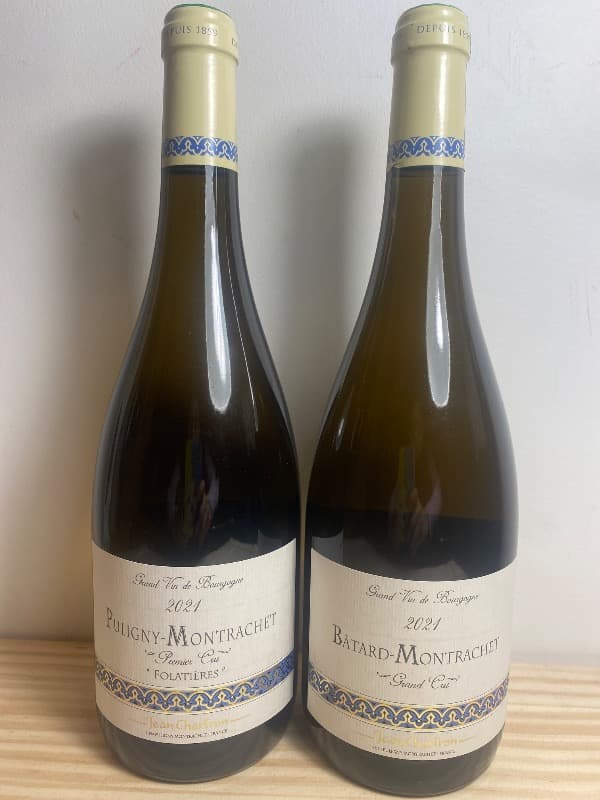 2 x Puligny Montrachet 1er Cru Folatières / Bâtard-Montrachet, Grand Cru, Jean Chartron, 2021