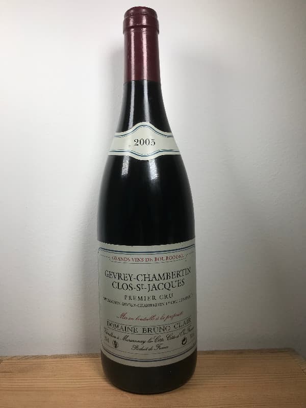 Gevrey-Chambertin, 1er cru - Clos Saint Jacques, Bruno Clair, 2005