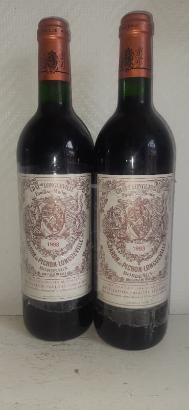 2 x Au Baron, château Pichon Longueville, Pauillac, 1993