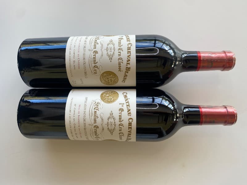 2 x Château Cheval Blanc, Saint-Émilion Grand Cru, 2001