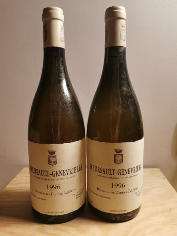 2 x Meursault, Genevrières, Domaine des Comtes Lafon, 1996