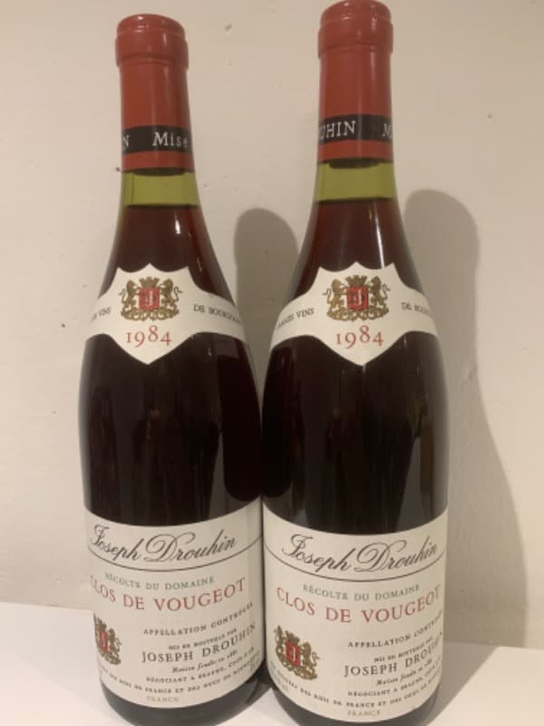 2 x Clos de Vougeot, Joseph Drouhin, 1984