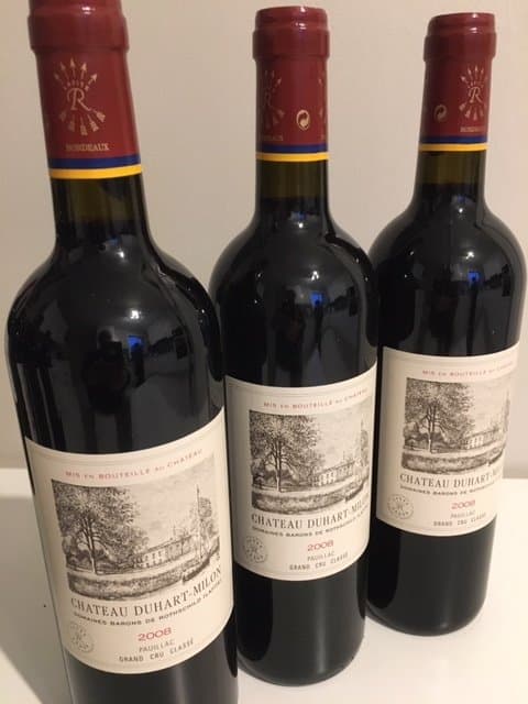 3 x Château Duhart Milon, Pauillac, 2008