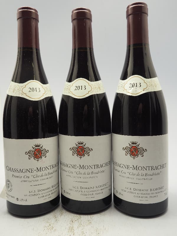 3 x Chassagne-Montrachet, Clos de la Boudriotte, Domaine Ramonet, 2013