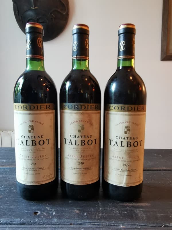 3 x Château Talbot, Saint-Julien, 1979