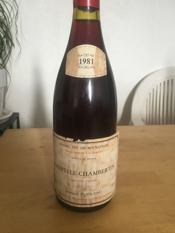 Chapelle-Chambertin, Domaine Claire Daü, 1981