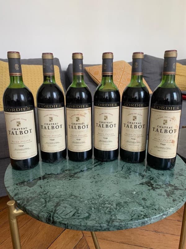 6 x Château Talbot, Saint-Julien, 1981