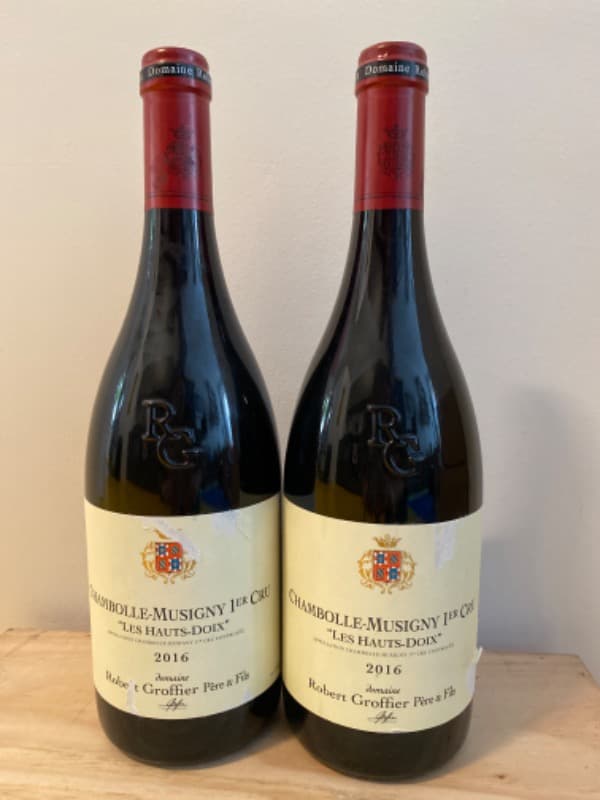 2 x Chambolle-Musigny, Les Hauts-Doix, Domaine Robert Groffier Père et Fils, 2016