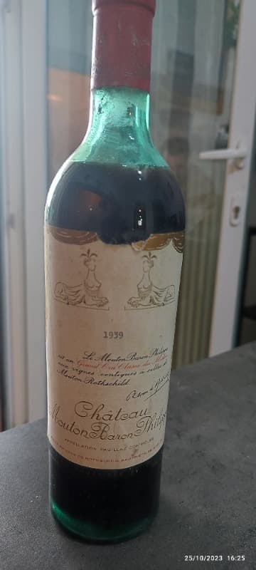 Château Mouton Rothschild, Pauillac, 1939