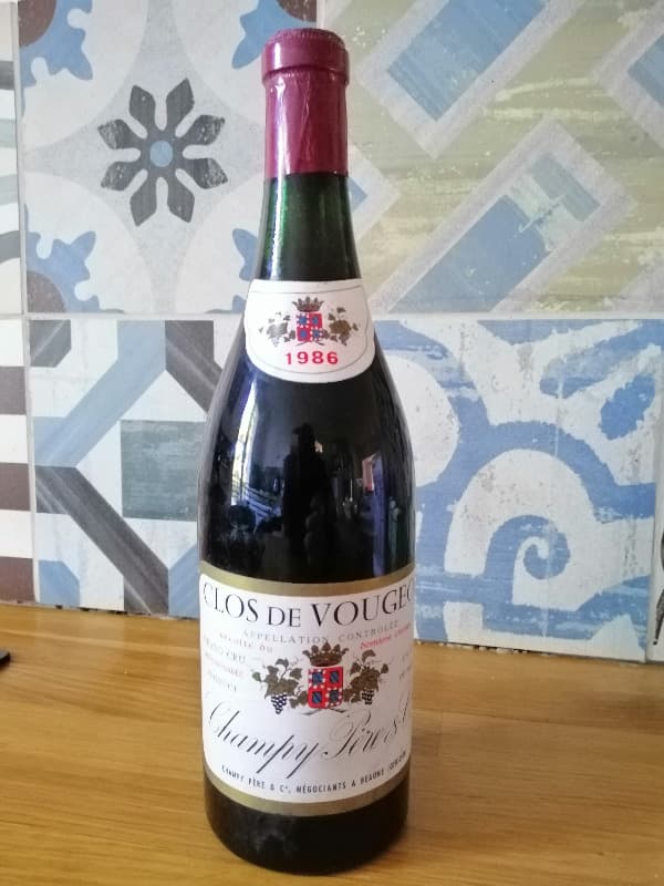 Clos de Vougeot, Grand Cru, Champy Père & Fils, 1986
