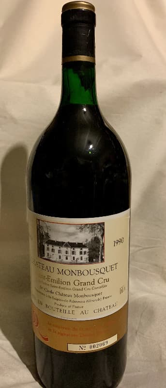 Château Monbousquet, Saint-Émilion Grand Cru, 1990 (Magnum)
