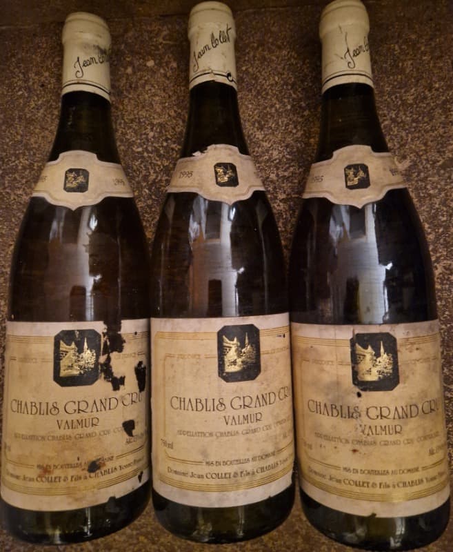 3 x Chablis Grand Cru, Valmur, Jean Collet et Fils, 1995
