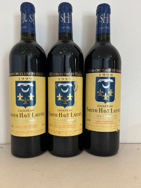 3 x Château Smith Haut-Laffite, Pessac-Léognan 1999 x 2, 1996 x 1
