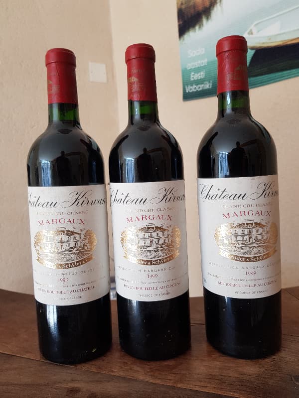 3 x Château Kirwan, Margaux, 1999