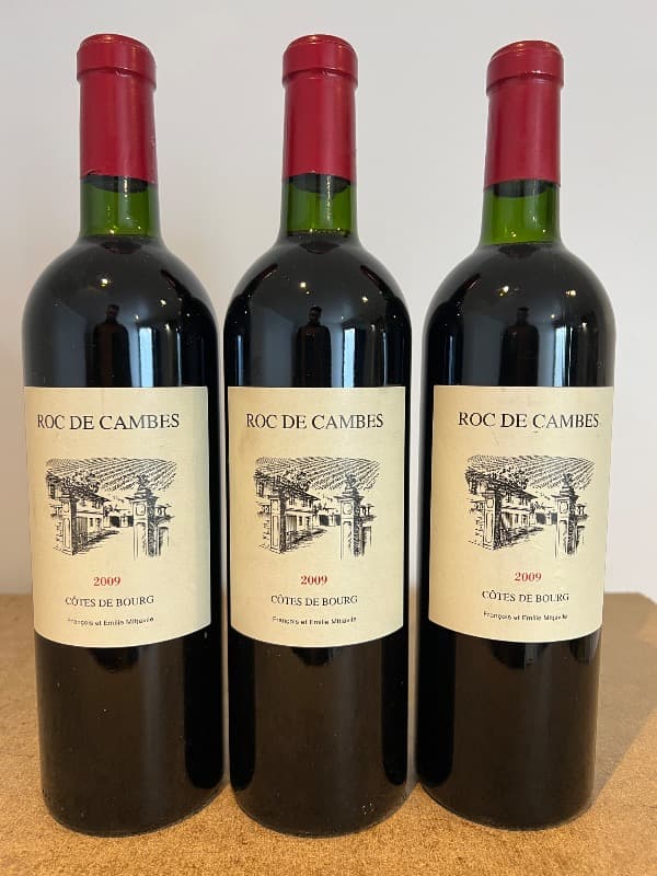 3 x Roc de cambes, Côtes-de-Bourg, 2009