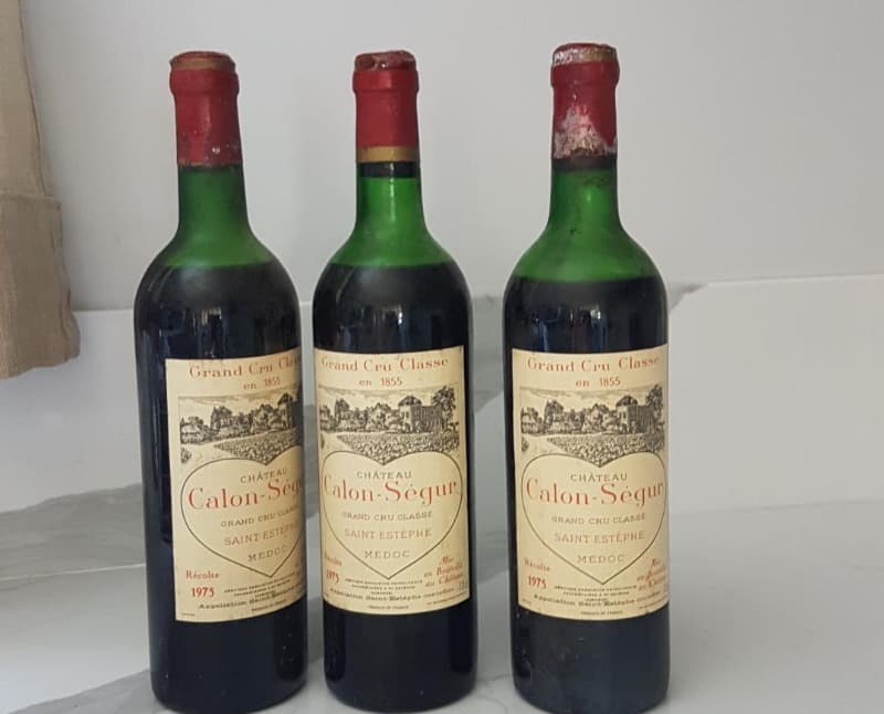 3 x Château Calon-Ségur, Saint-Estèphe, 1975