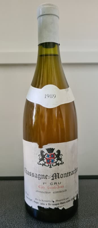 Chassagne-Montrachet, 1er cru Clos Saint-Jean, Paul PILLOT, 1989