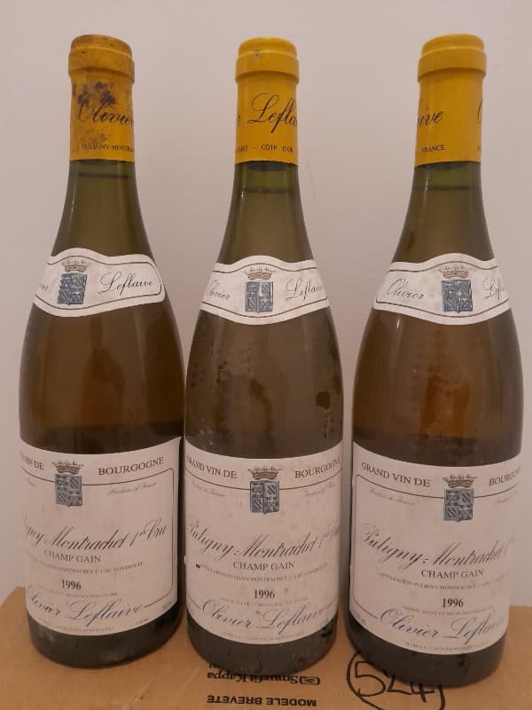 3 x Puligny-Montrachet, 1er cru - Champ Gain, Olivier Leflaive, 1996