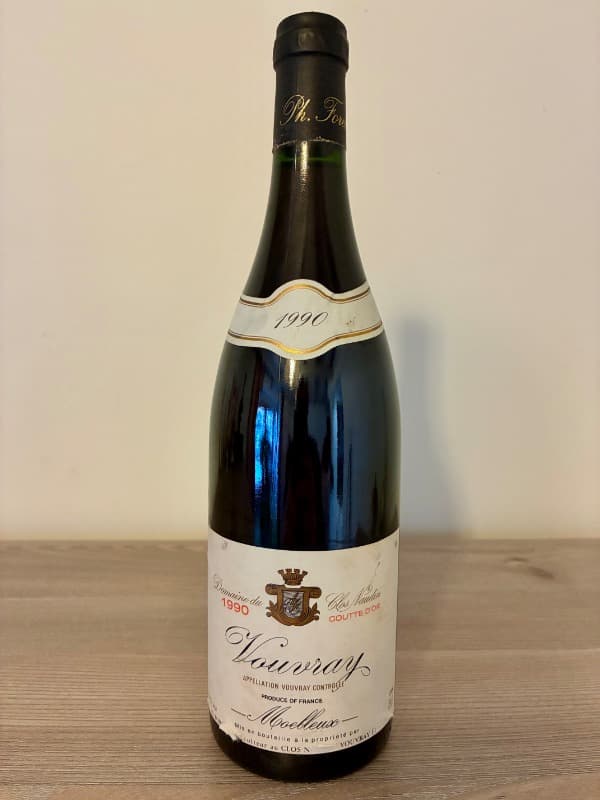 Goutte d'Or Moelleux, Vouvray, Domaine du Clos Naudin, 1990