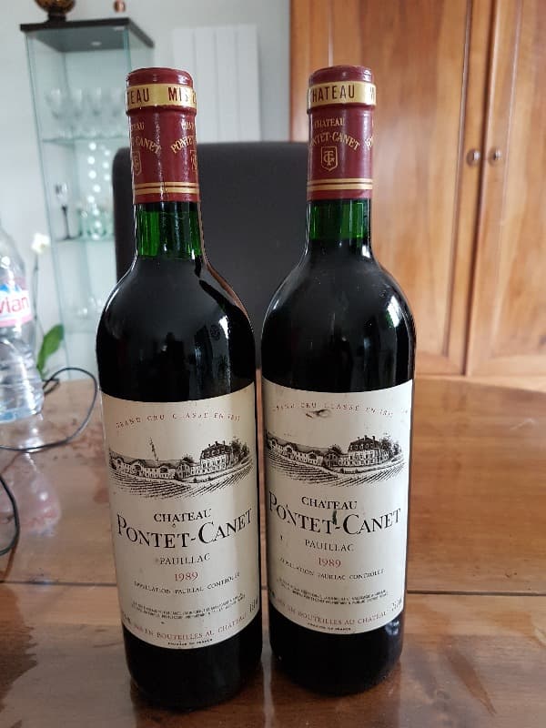 2 x Grand Cru classé, Château Pontet Canet, Pauillac, 1989