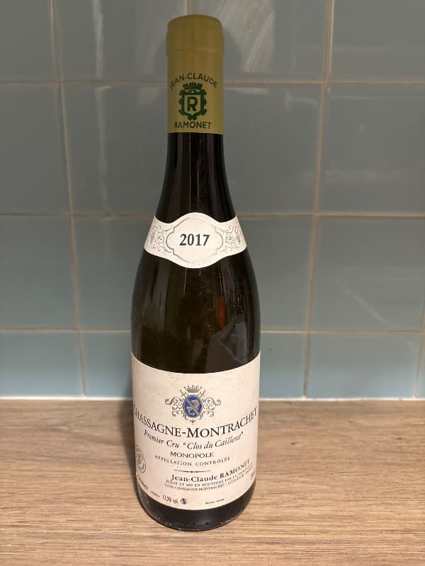 Chassagne-Montrachet, 1er cru « Clos du Cailleret » Monopole, Jean Claude Ramonet, 2017