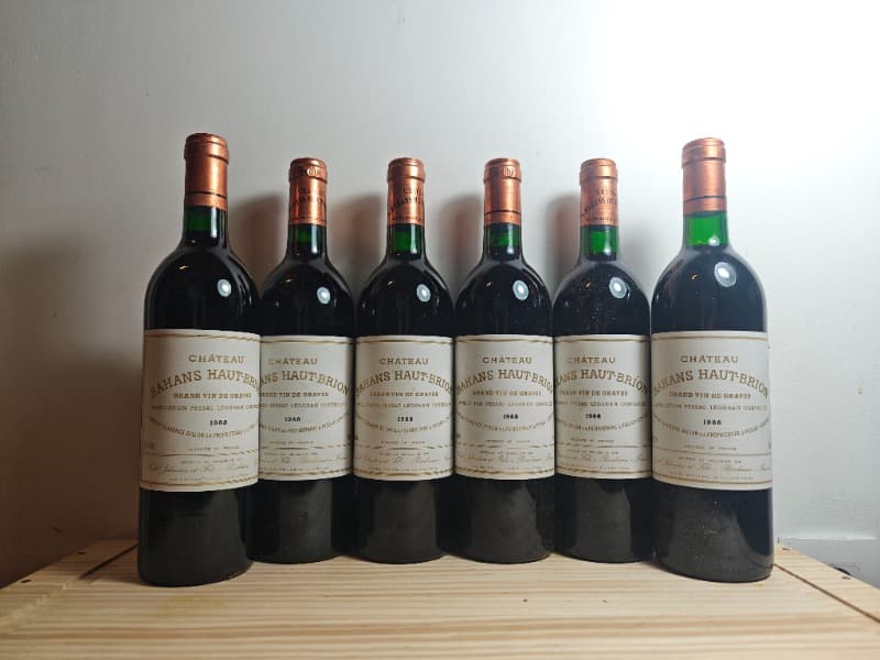 6 x château Bahans Haut-Brion, Pessac-Léognan, 1988